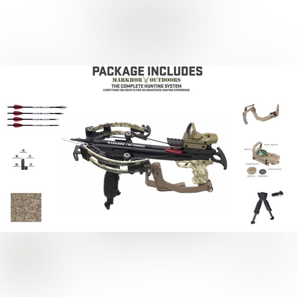 Markhor G-II Tactical Compact Ultra Micro 300 Pistol Crossbow